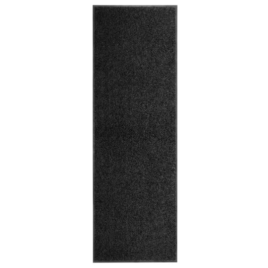 fekete kimosható lábtörlő 60 x 180 cm