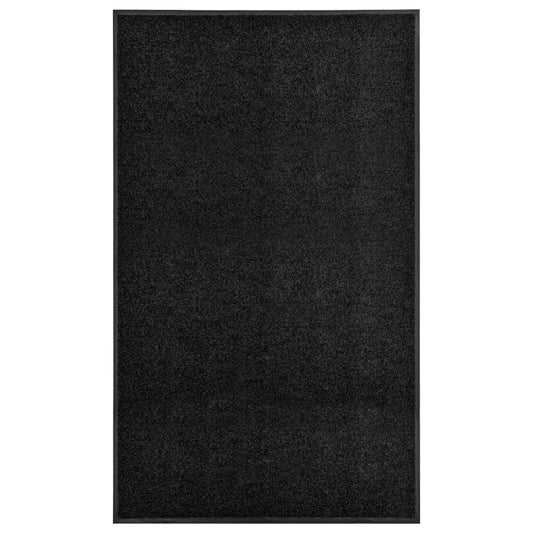 fekete kimosható lábtörlő 90 x 150 cm
