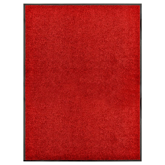 piros mosható lábtörlő 90 x 120 cm