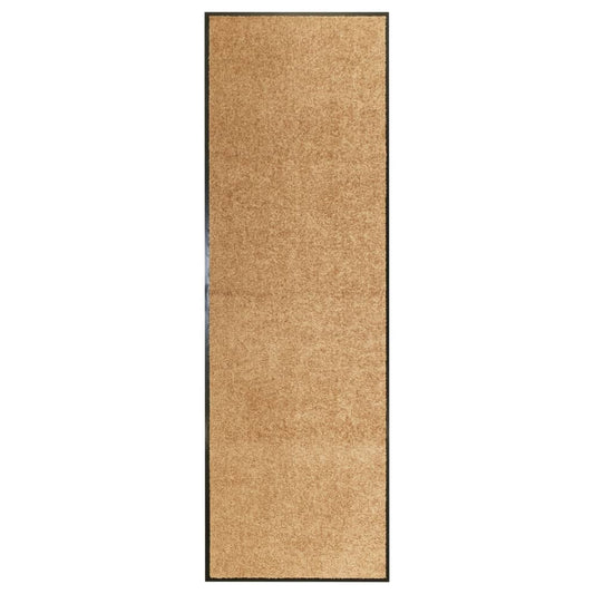 krémszínű kimosható lábtörlő 60 x 180 cm