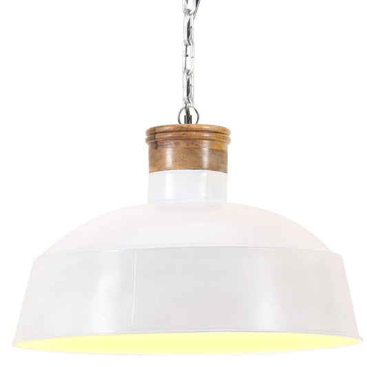 fehér ipari függőlámpa 32 cm E27