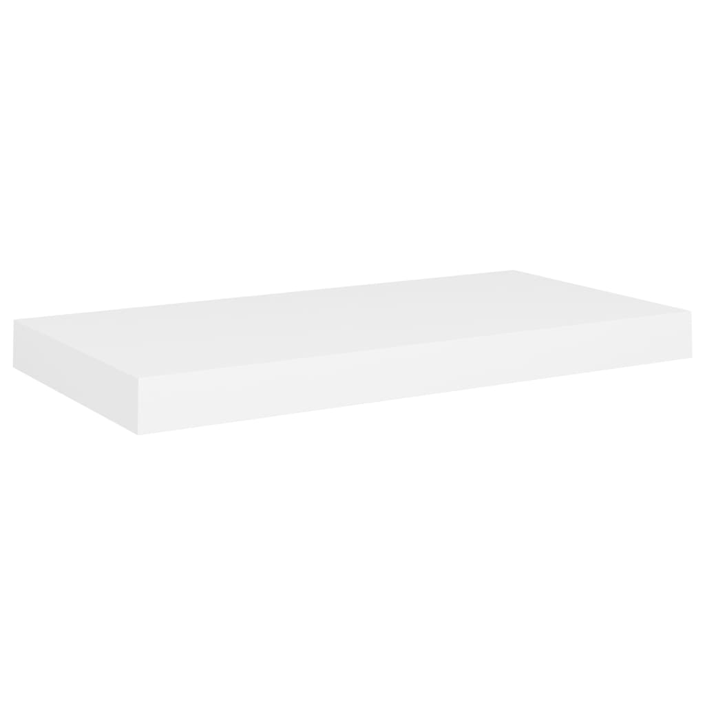 fehér MDF lebegő fali polc 50 x 23 x 3,8 cm