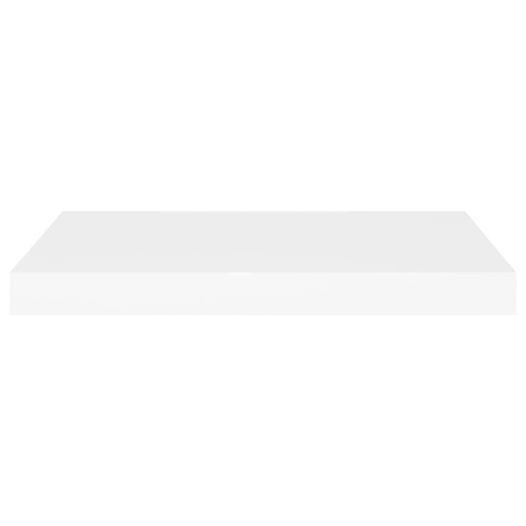 fehér MDF lebegő fali polc 60 x 23,5 x 3,8 cm