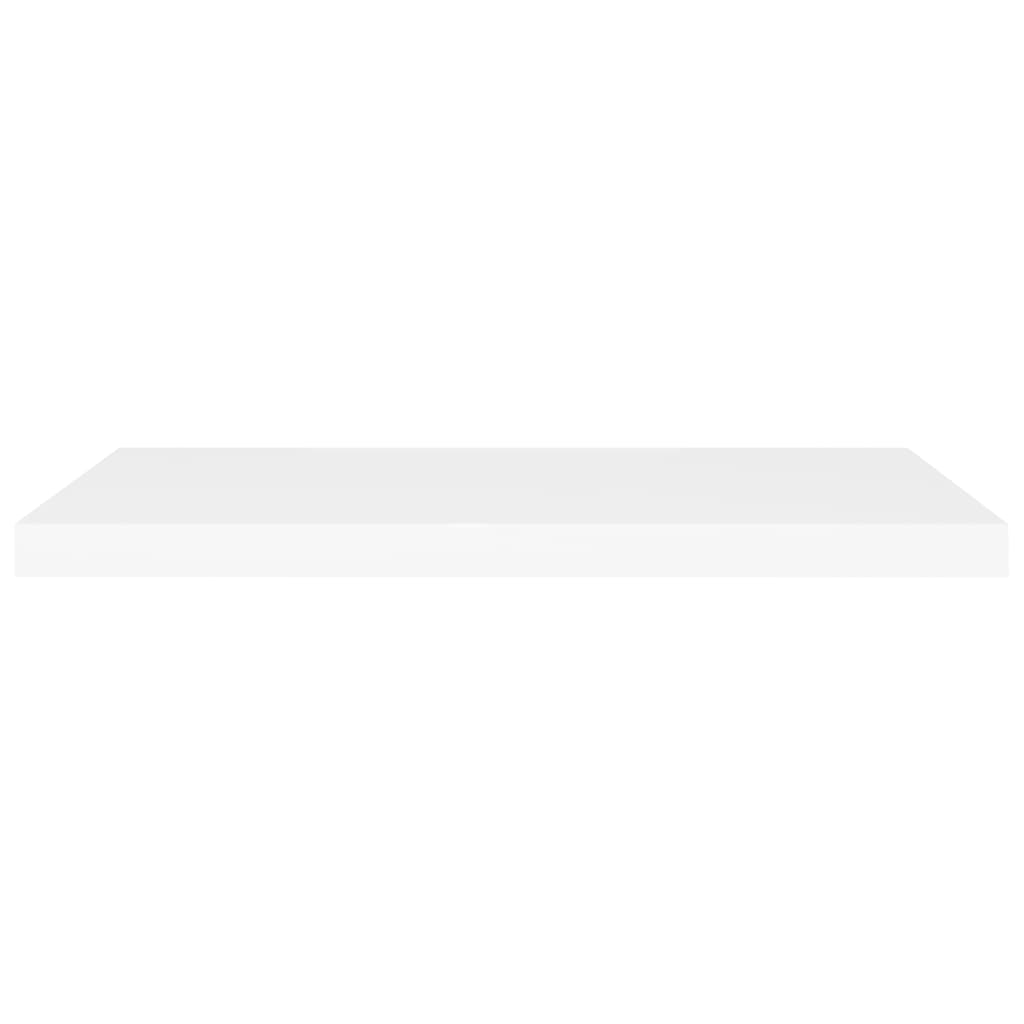 fehér MDF lebegő fali polc 80 x 23,5 x 3,8 cm