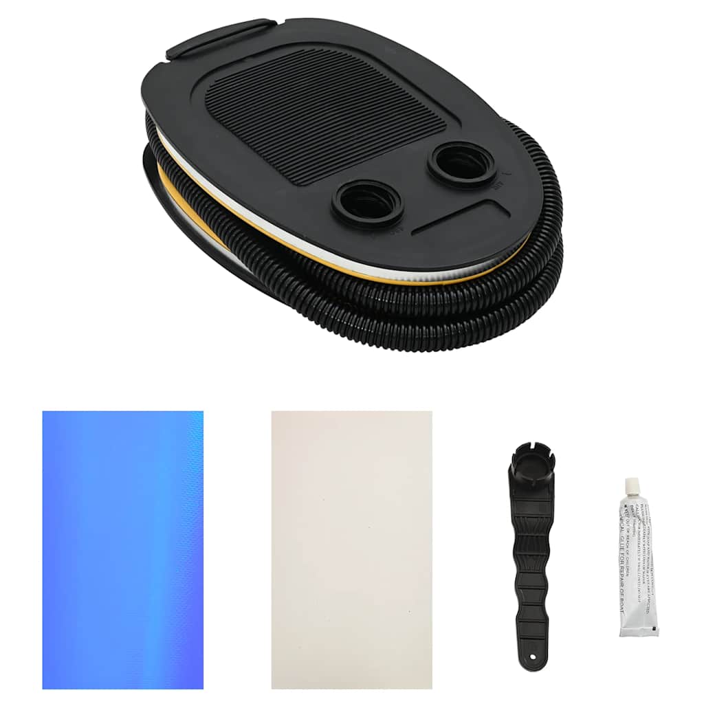 kék PVC felfújható tornahenger pumpával 120 x 90 cm