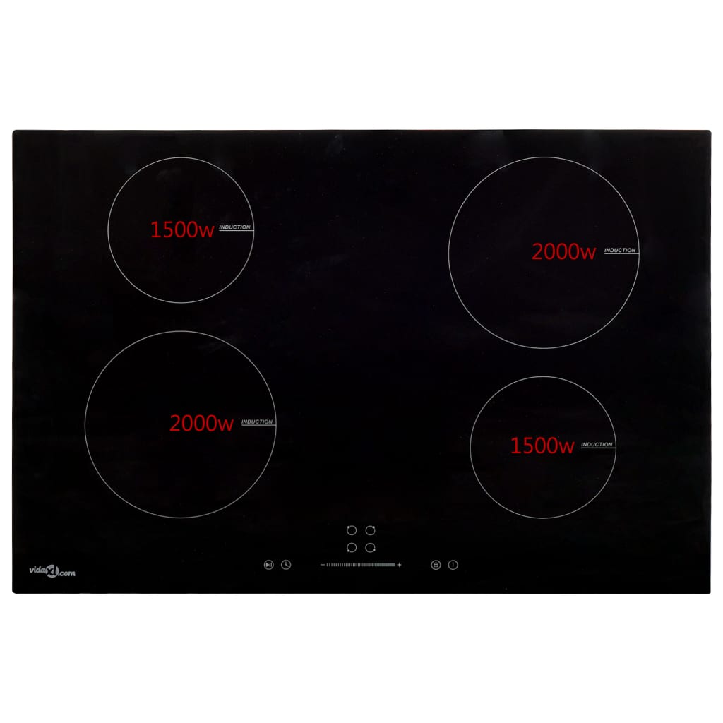 4 égős indukciós főzőlap érintős vezérlőpanellel 77 cm 7000 W