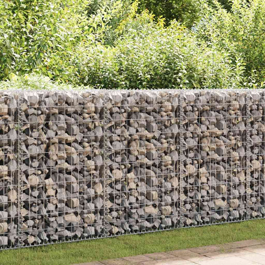 horganyzott acél gabion fal fedéllel 60 x 50 x 100 cm