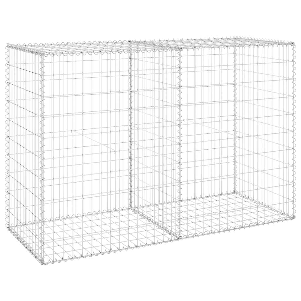 horganyzott acél gabion fal fedéllel 150 x 60 x 100 cm