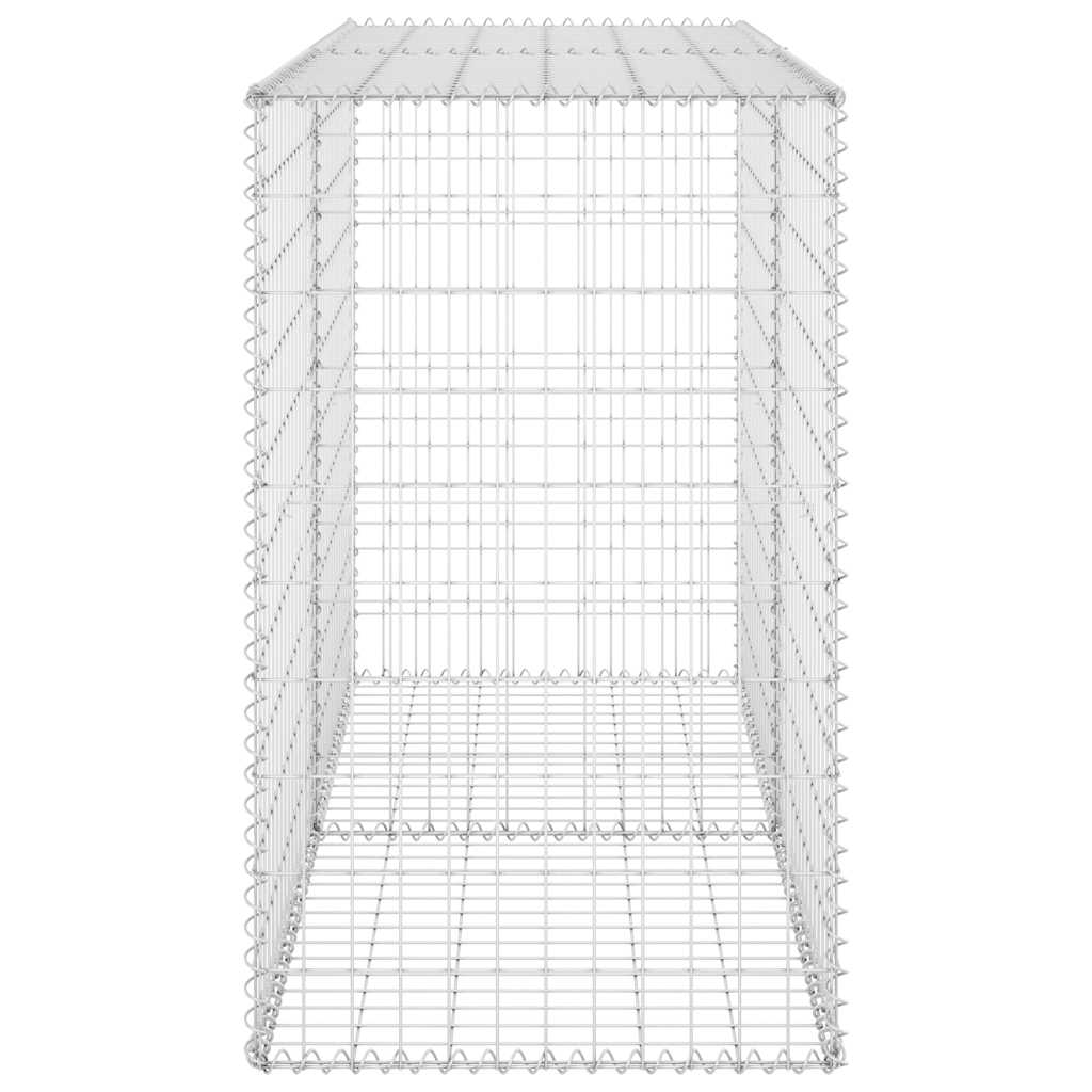 horganyzott acél gabion fal fedéllel 150 x 60 x 100 cm