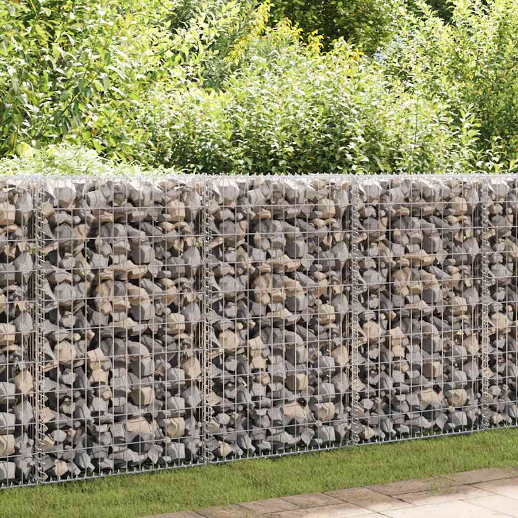 horganyzott acél gabion fal fedéllel 150 x 60 x 100 cm