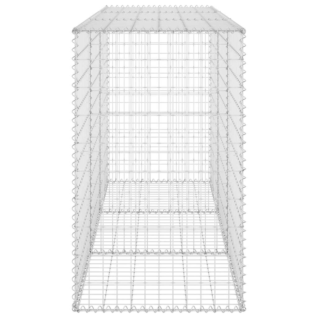 horganyzott acél gabion fal fedéllel 200 x 60 x 100 cm