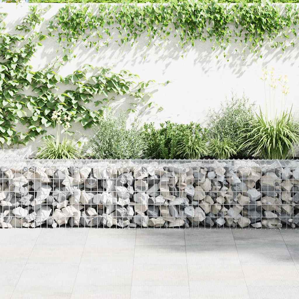horganyzott acél gabion fal fedéllel 900 x 30 x 50 cm