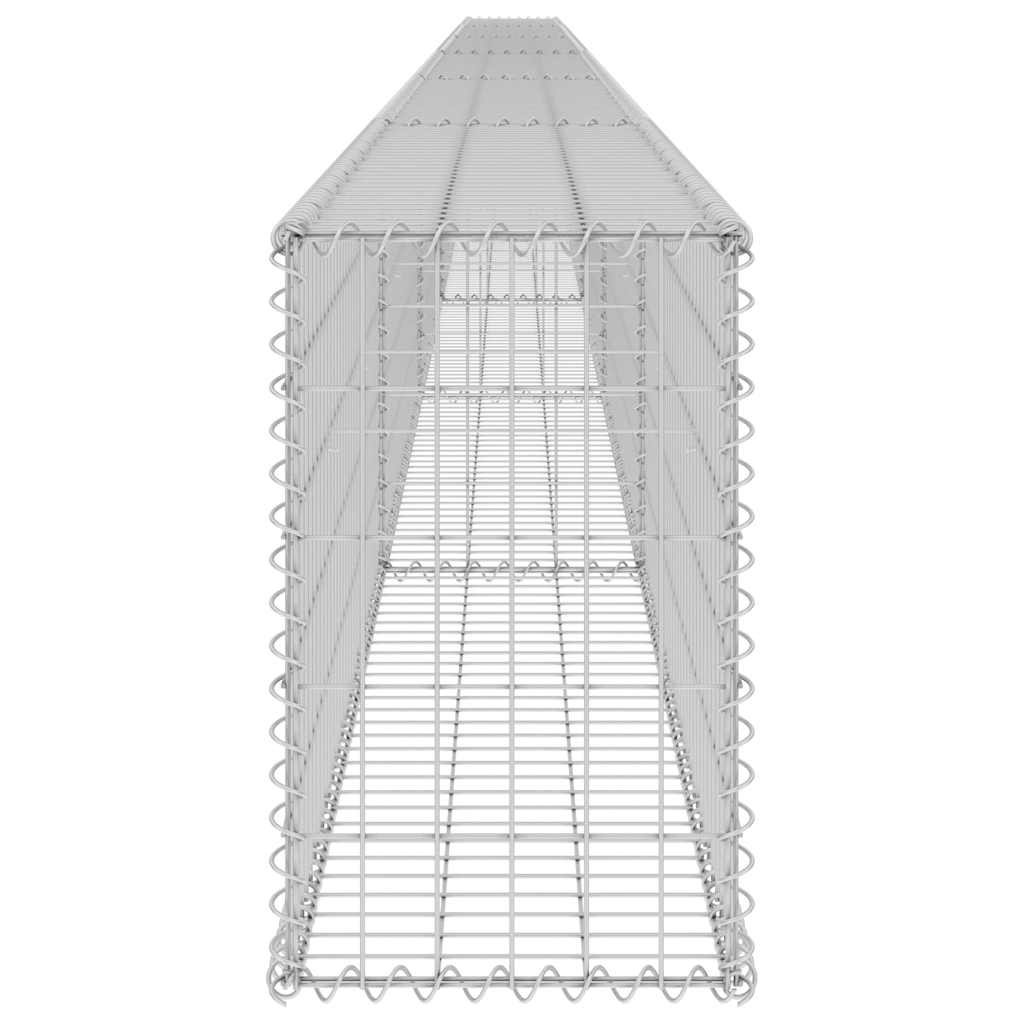 horganyzott acél gabion fal fedéllel 900 x 30 x 50 cm