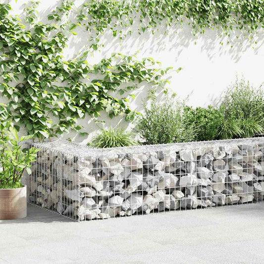 horganyzott acél gabion fal fedéllel 900 x 30 x 50 cm