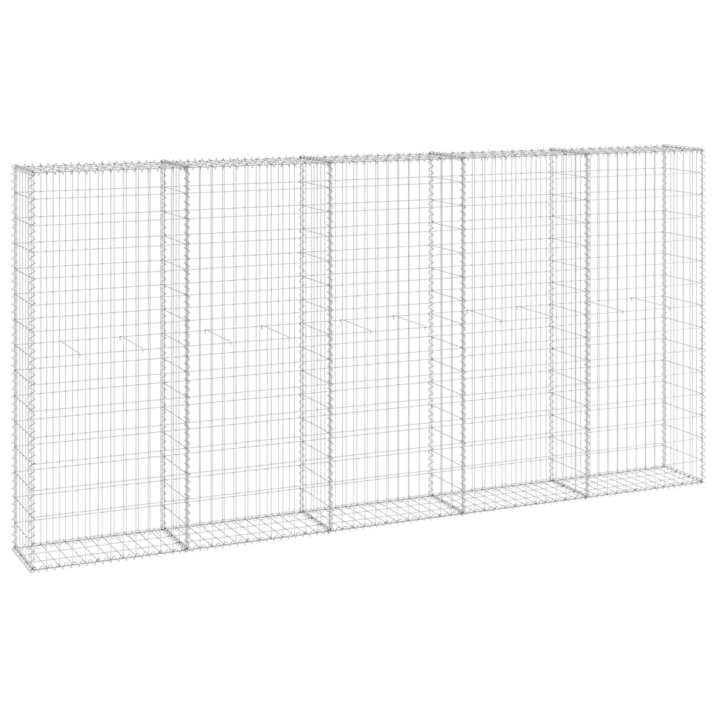 horganyzott acél gabion fal fedéllel 300 x 30 x 150 cm