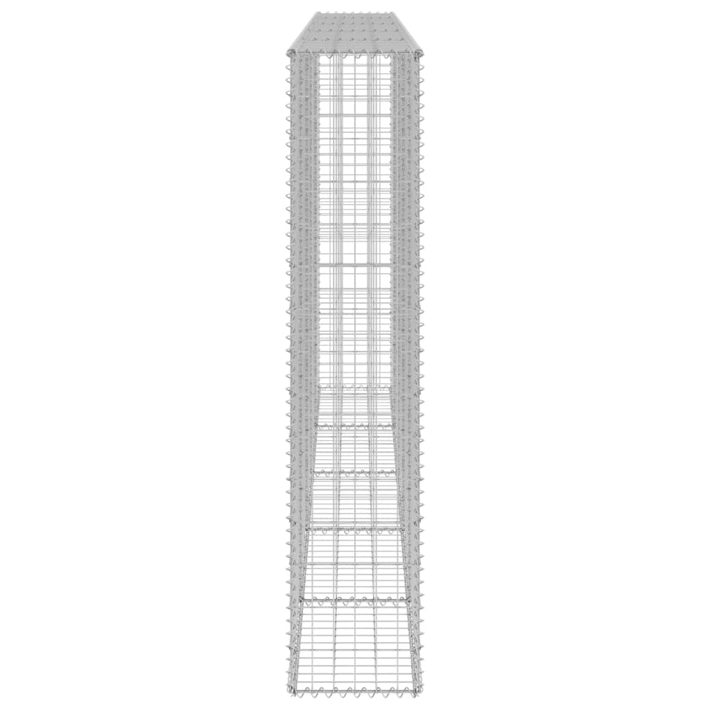 horganyzott acél gabion fal fedéllel 300 x 30 x 150 cm