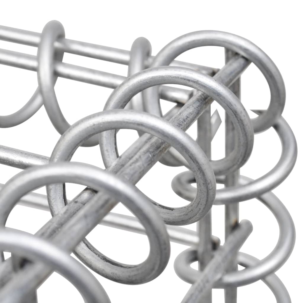 horganyzott acél gabion fal fedéllel 300 x 30 x 150 cm