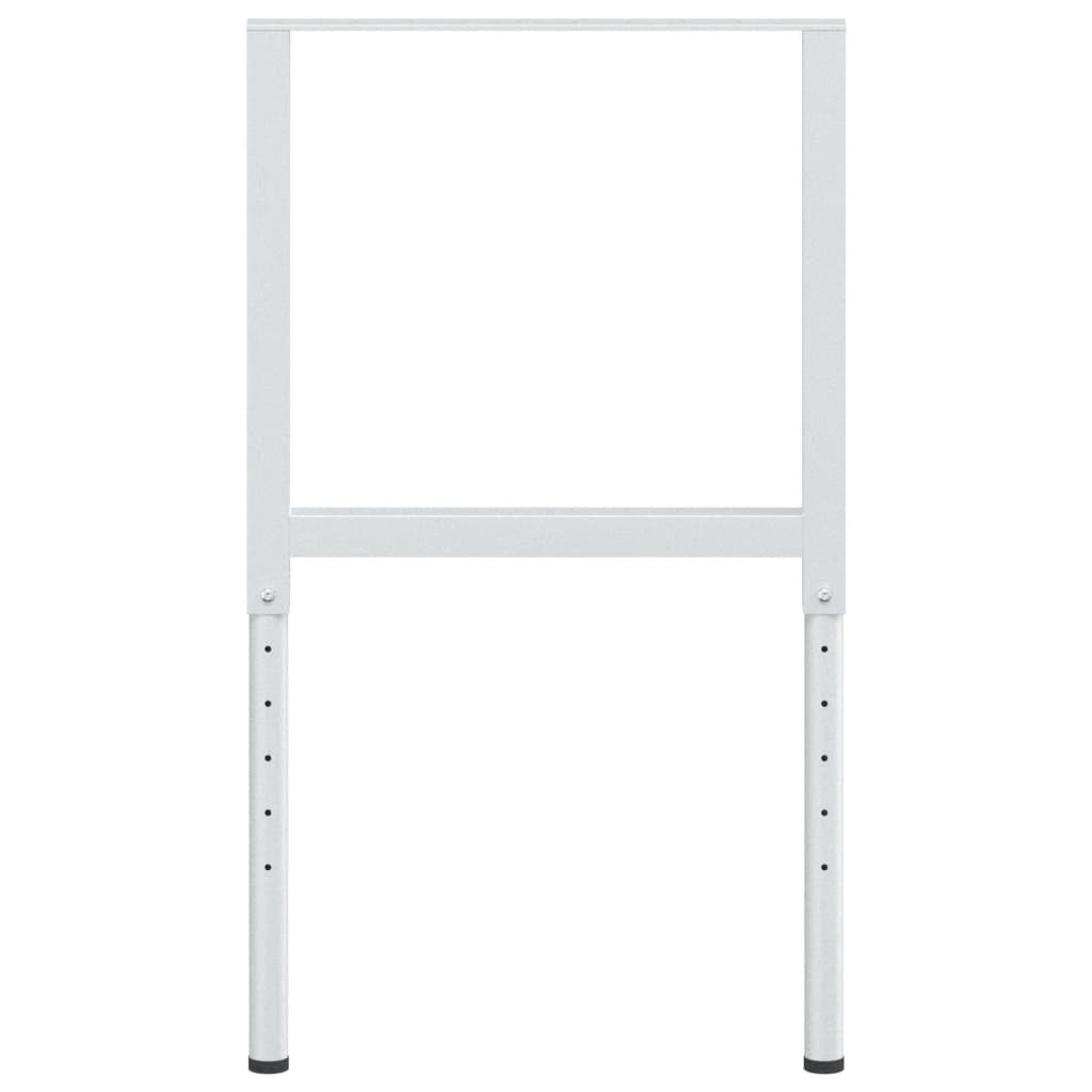 2 db szürke állítható fém munkapadváz 55 x (69-95,5) cm