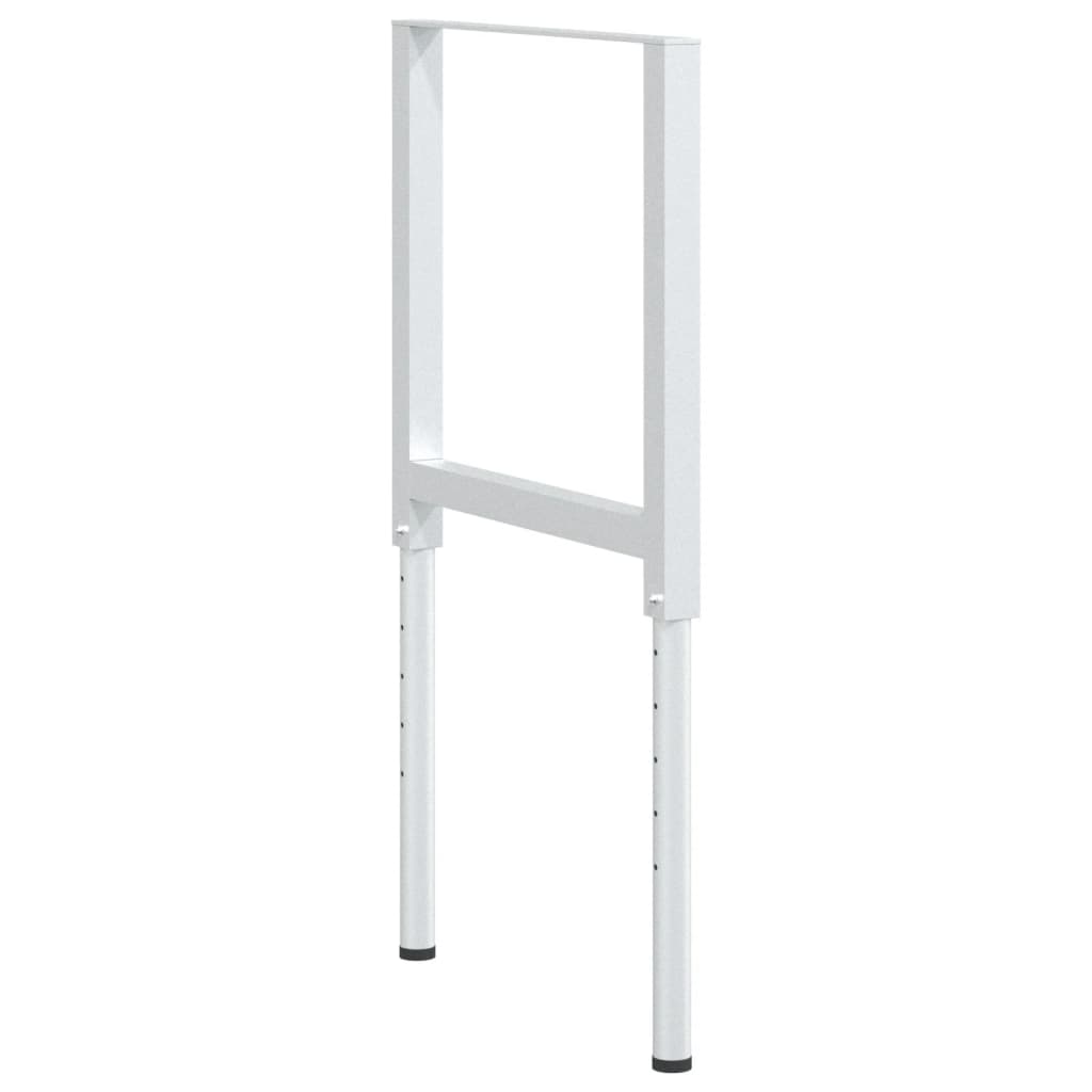 2 db szürke állítható fém munkapadváz 55 x (69-95,5) cm