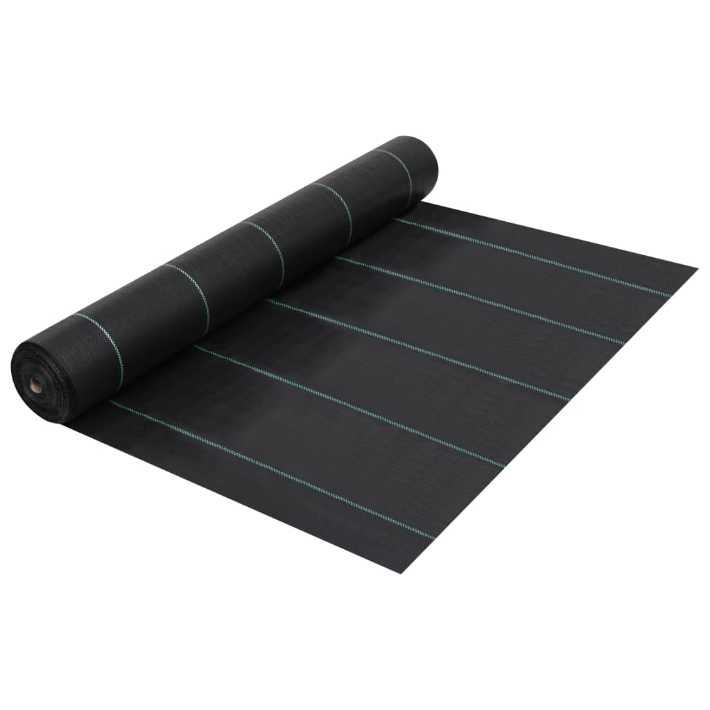 fekete PP talajtakaró szőnyeg 1 x 50 m