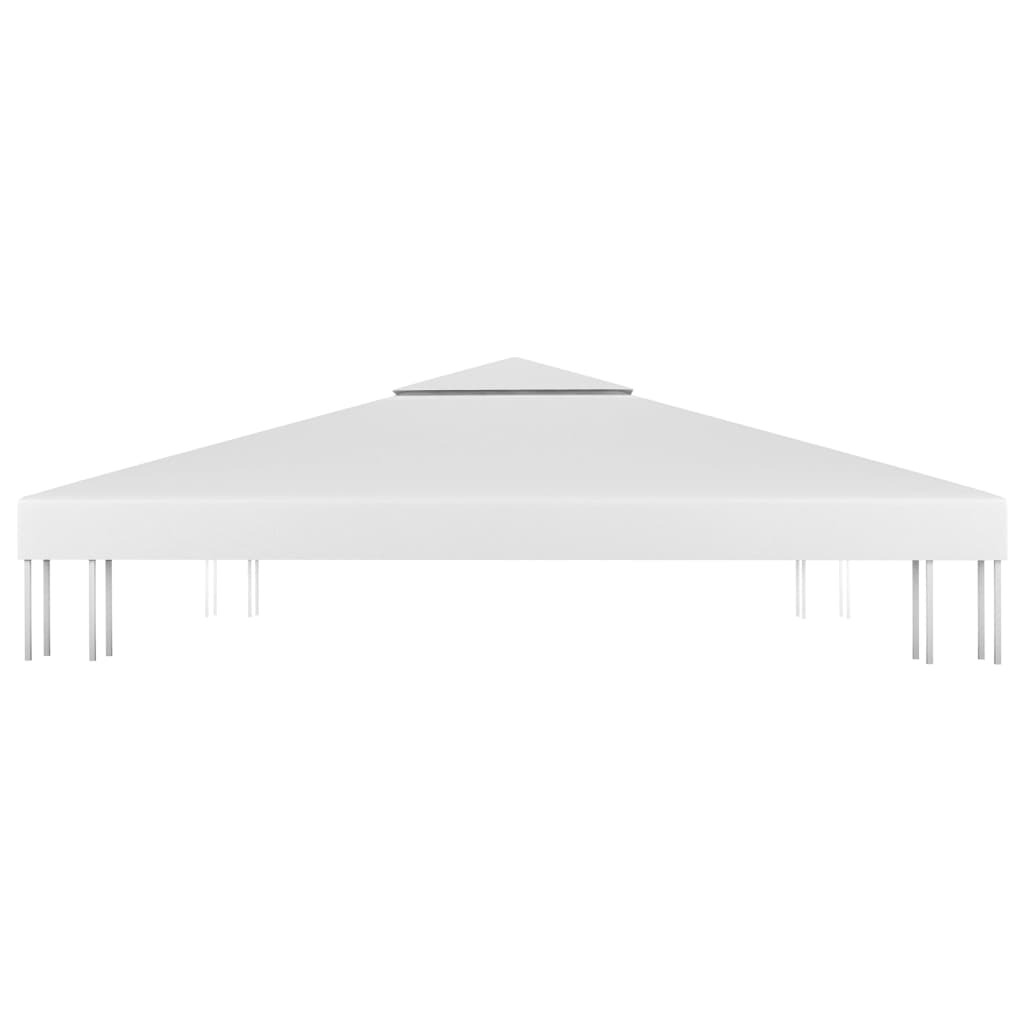 fehér kétszintes pavilon-tetőponyva 310 g/m² 4 x 3 m