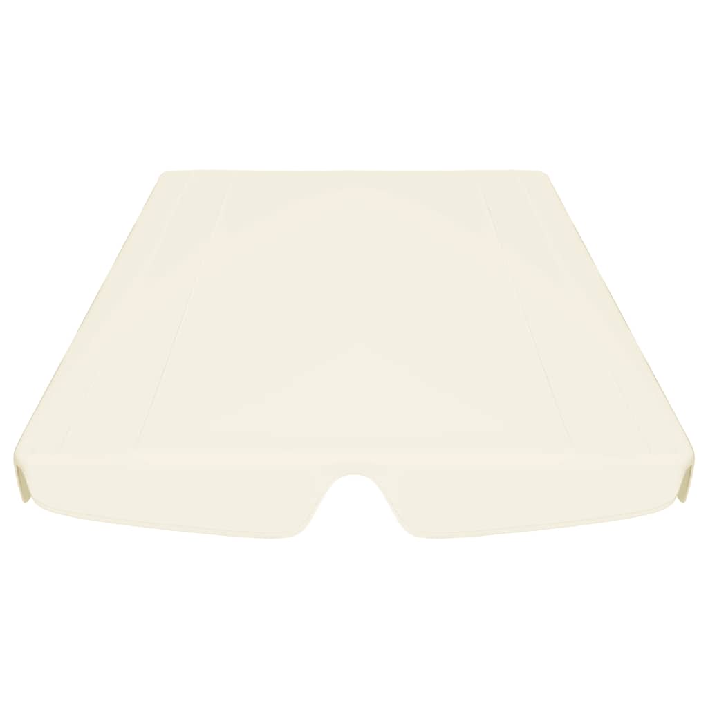 krémszínű csere ponyva kerti hintaágyhoz 188/168 x 145/110 cm