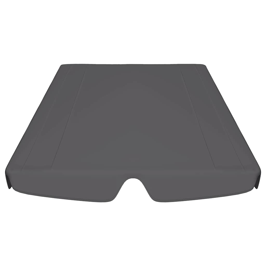 antracit csere ponyva kerti hintaágyhoz 188/168 x 145/110 cm