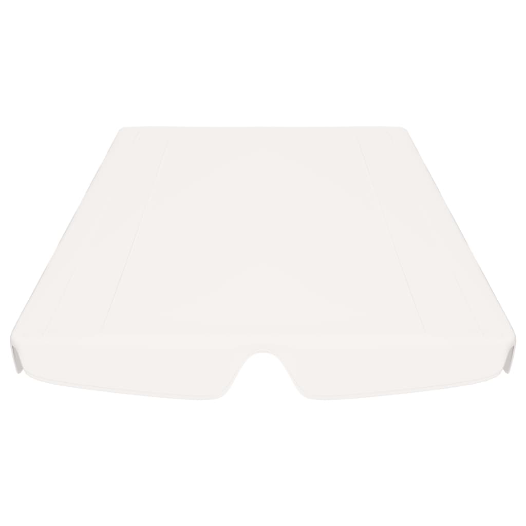 fehér csere ponyva kerti hintaágyhoz 188/168 x 145/110 cm