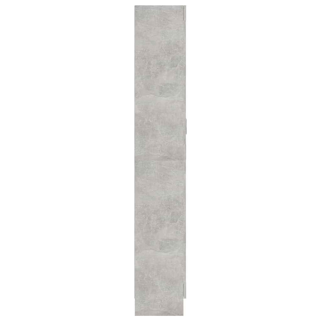 betonszürke szerelt fa könyvszekrény 82,5 x 30,5 x 185,5 cm