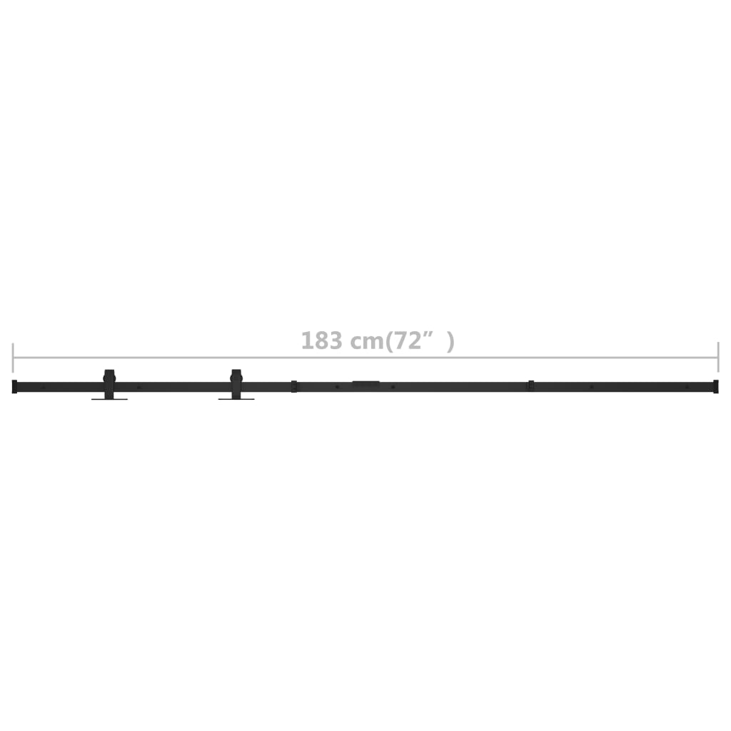 szénacél mini tolóajtós szekrény szerelék szett 183 cm
