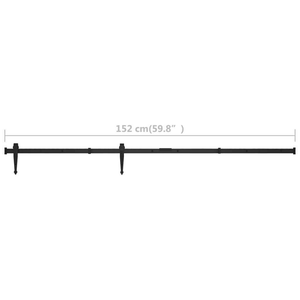 szénacél mini tolóajtós szekrény szerelék szett 152 cm