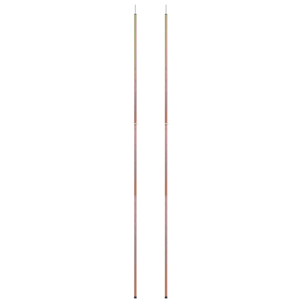 2 db horganyzott acél teleszkópos sátoroszlop 170-255 cm