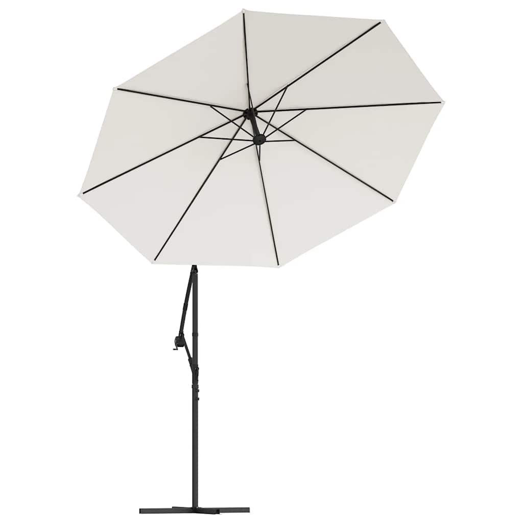 homokfehér konzolos napernyőponyva 350 cm