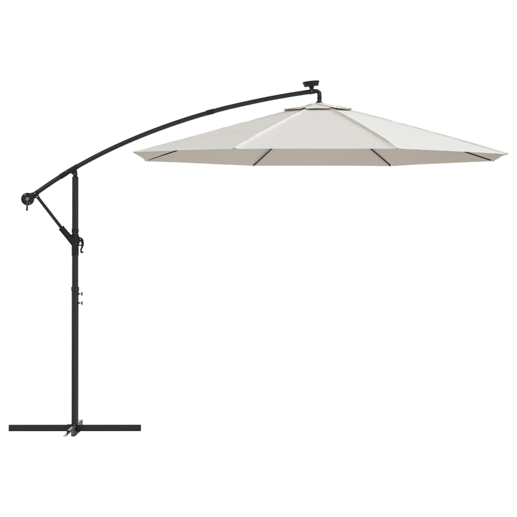 homokfehér konzolos napernyőponyva 350 cm