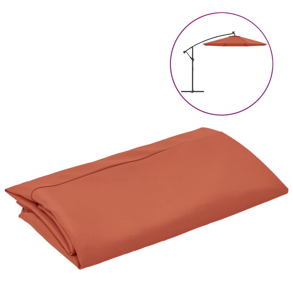 terrakotta konzolos napernyőponyva 350 cm