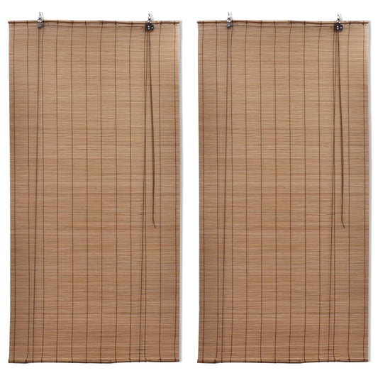 2 db barna bambusz redőny 120 x 220 cm