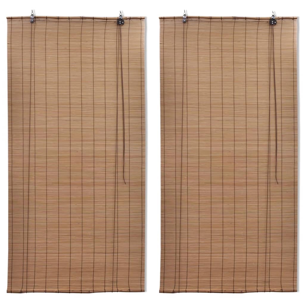 2 db barna bambusz redőny 150 x 220 cm
