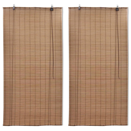 2 db barna bambusz redőny 150 x 220 cm