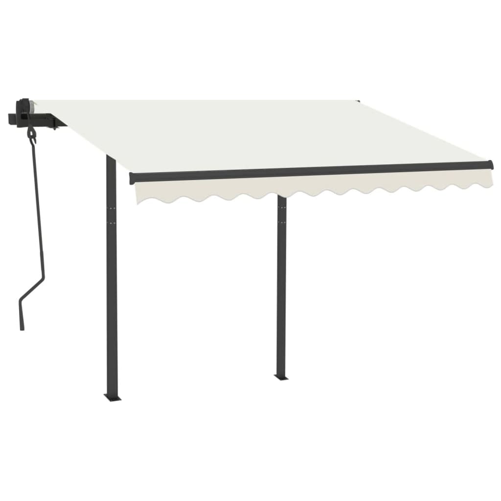 antracitszürke vas napellenzőrúdszett 300 x 245 cm