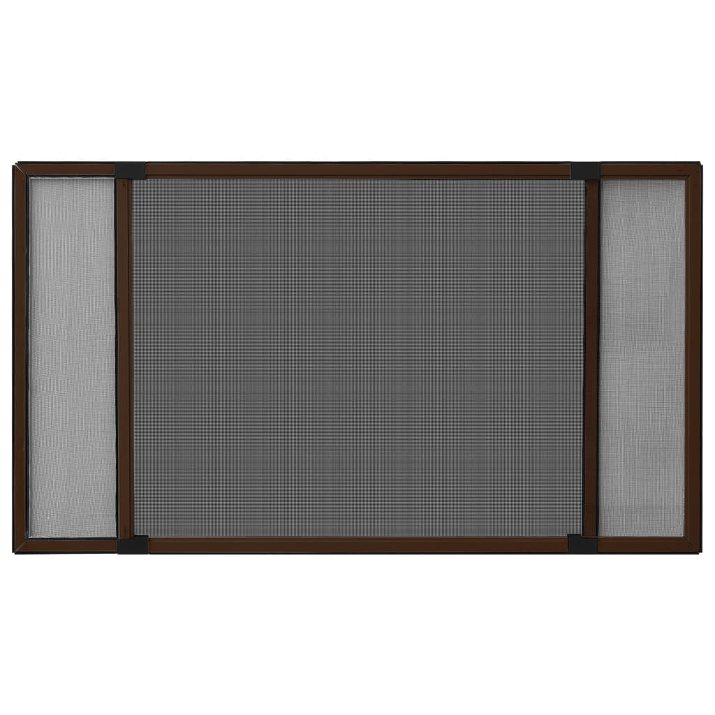 barna kihúzható ablakszúnyogháló (100-193) x 75 cm