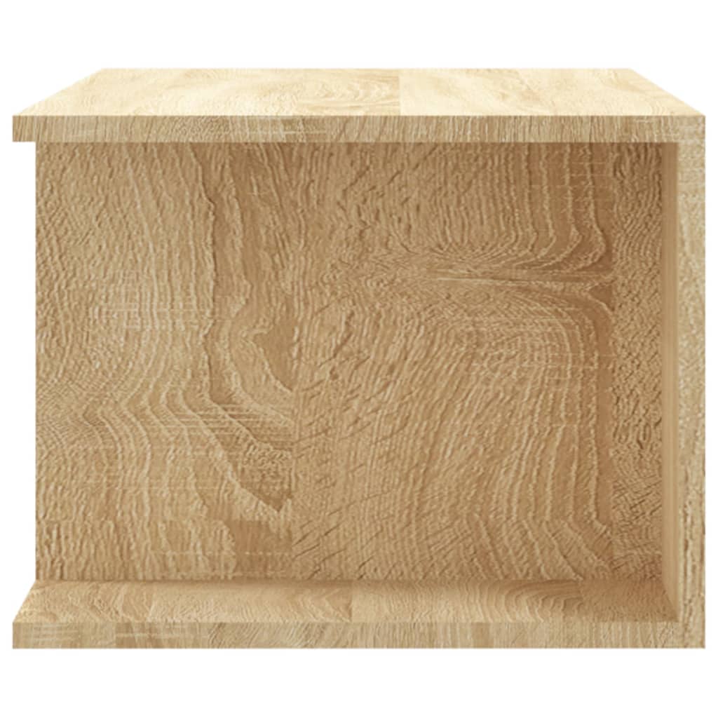 sonoma tölgy színű TV-szekrény LED lámpákkal 90 x 39 x 30 cm