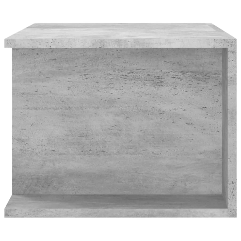 betonszürke TV-szekrény LED lámpákkal 90 x 39 x 30 cm