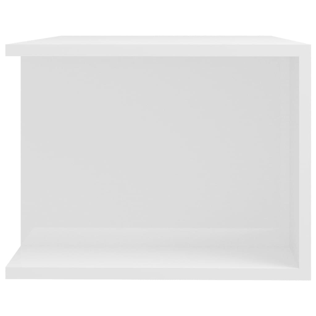 magasfényű fehér TV-szekrény LED lámpákkal 90 x 39 x 30 cm