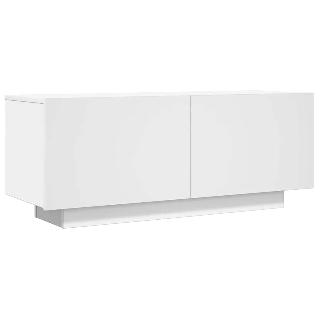 fehér szerelt fa TV-szekrény 100 x 35 x 40 cm