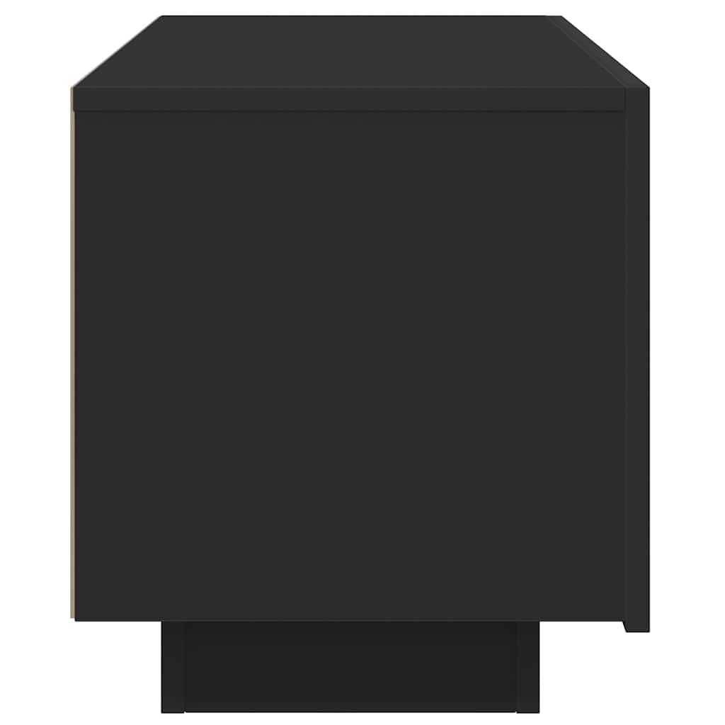 fekete szerelt fa TV-szekrény 100 x 35 x 40 cm
