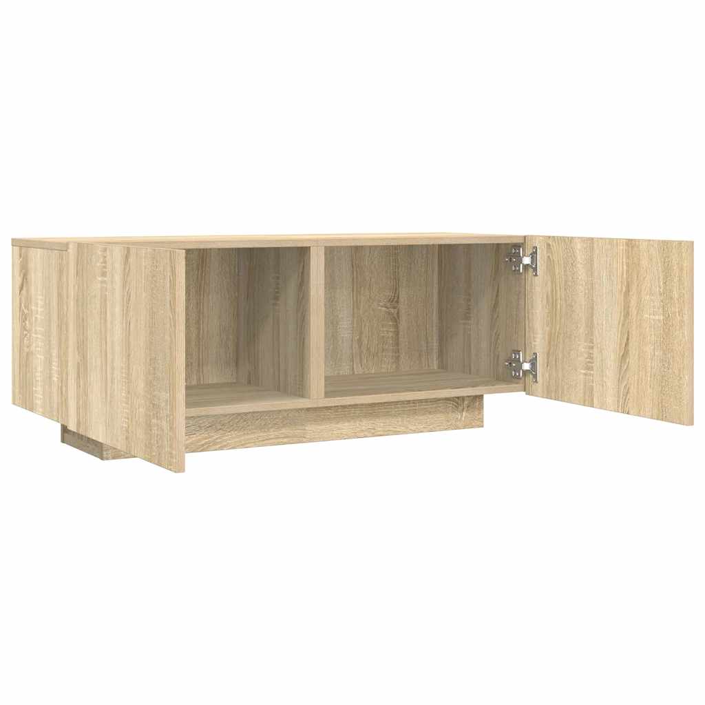 sonoma tölgyszínű szerelt fa TV-szekrény 100 x 35 x 40 cm