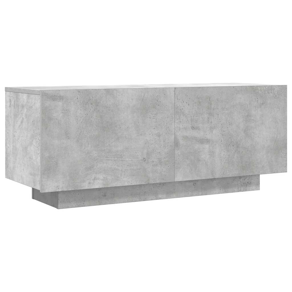 betonszürke szerelt fa TV-szekrény 100x35x40 cm