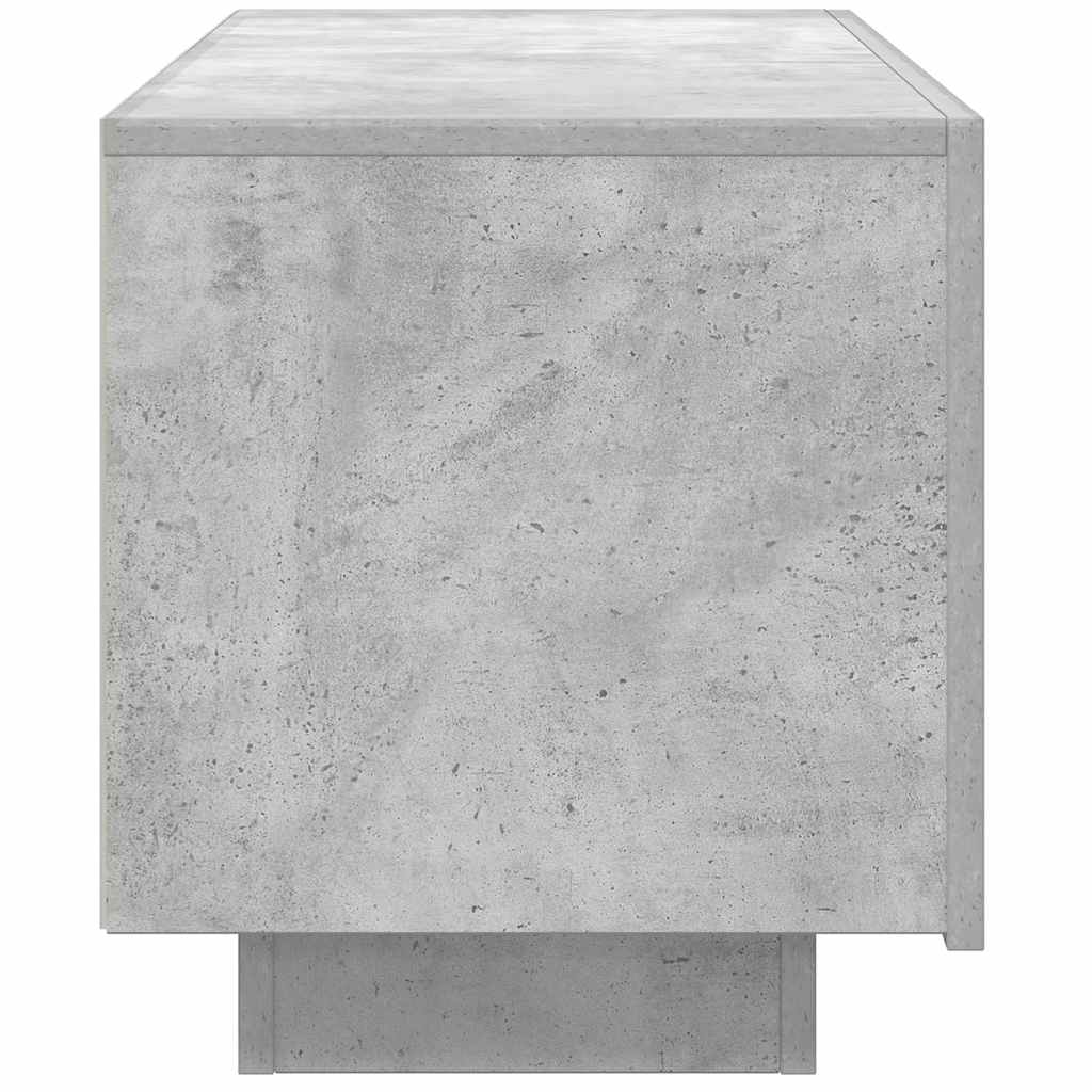 betonszürke szerelt fa TV-szekrény 100x35x40 cm