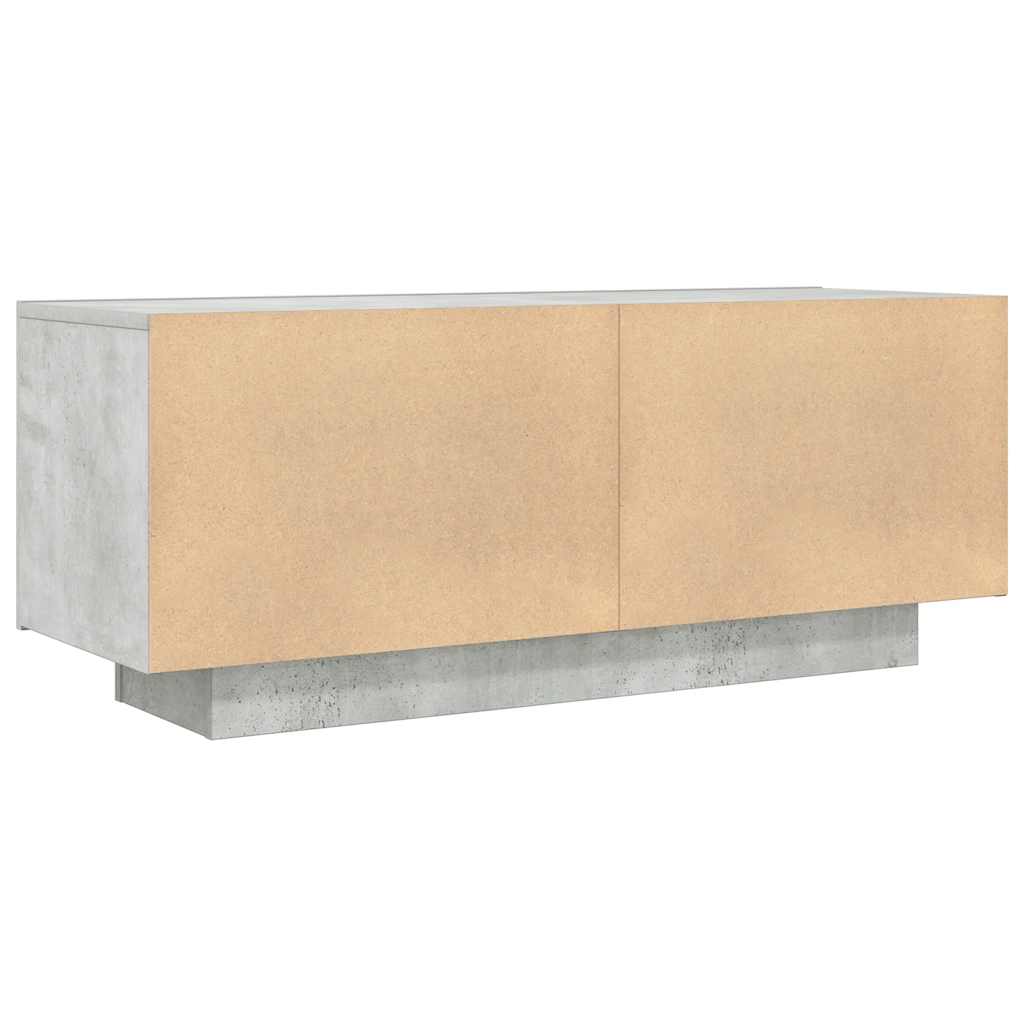 betonszürke szerelt fa TV-szekrény 100x35x40 cm
