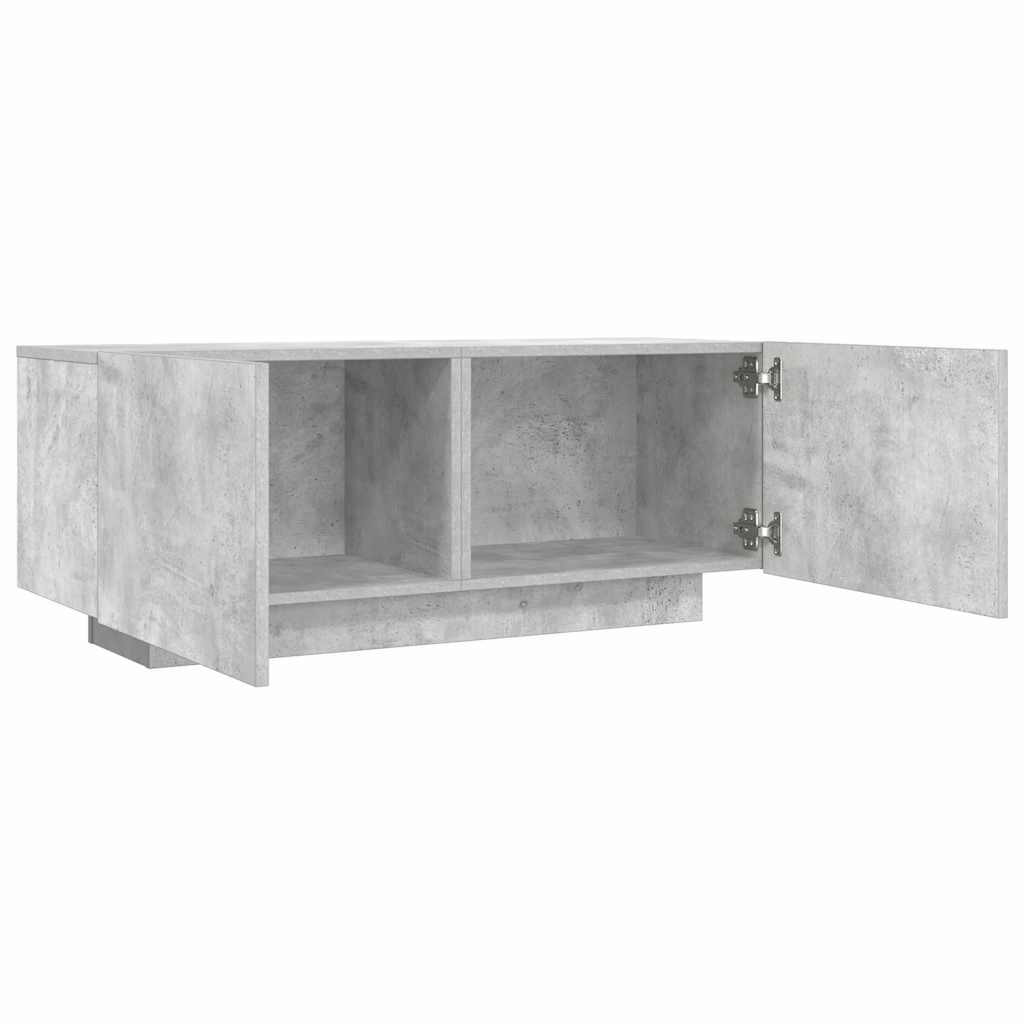 betonszürke szerelt fa TV-szekrény 100x35x40 cm